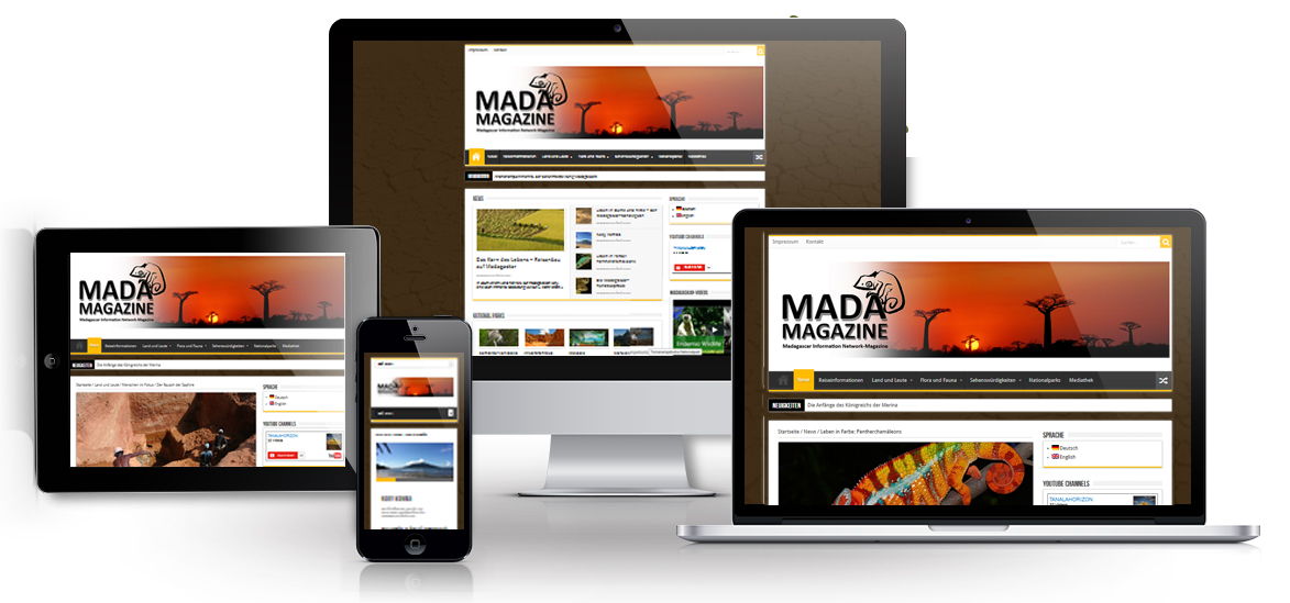 Showcase responsive Madamagazine